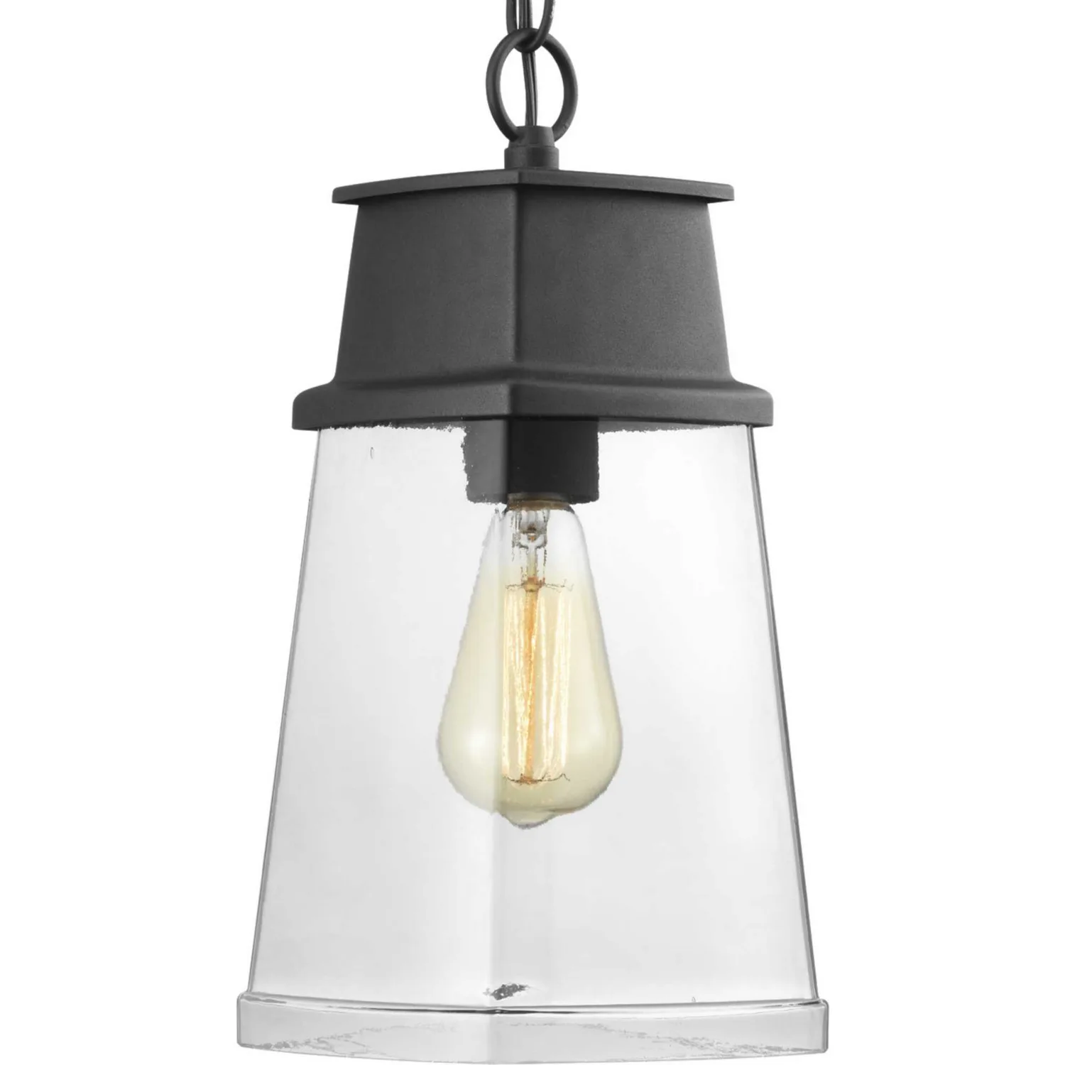 Greene Ridge One Light Hanging Lantern in Textured Black