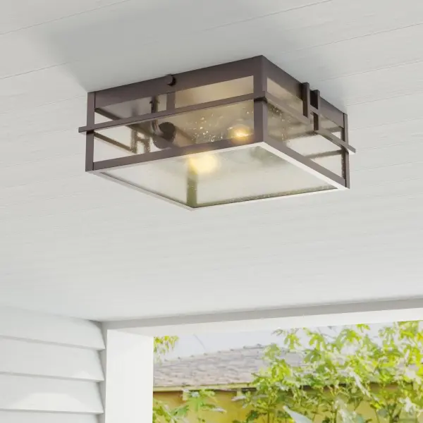 Boxwood Two-Light Outdoor Flush Mount - Image 2