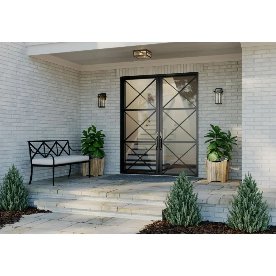 Boxwood Two-Light Outdoor Flush Mount - Image 4