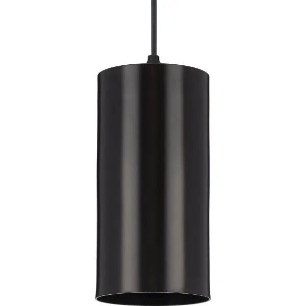 This 6-inch aluminum cylinder pendant combines modern design with outdoor durability. JA8 compliant LED technology provides energy-efficient illumination for covered outdoor spaces with a sleek, minimalist profile. - alternate view