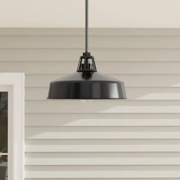 The Cedar Springs pendant blends farmhouse warmth with coastal simplicity in a clean white finish. Perfect for covered porches, entryways, and patios, this JA8-compliant fixture offers energy-efficient lighting with versatile style.