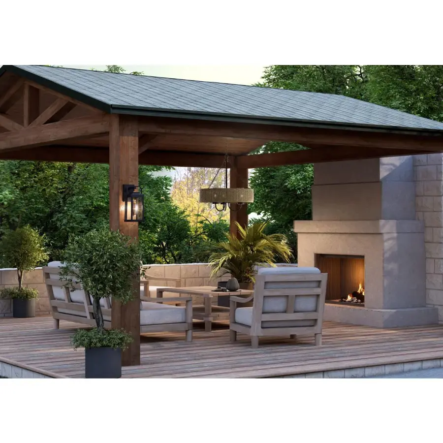 Pembroke Three-Light 21.5" Outdoor Pendant - Image 4
