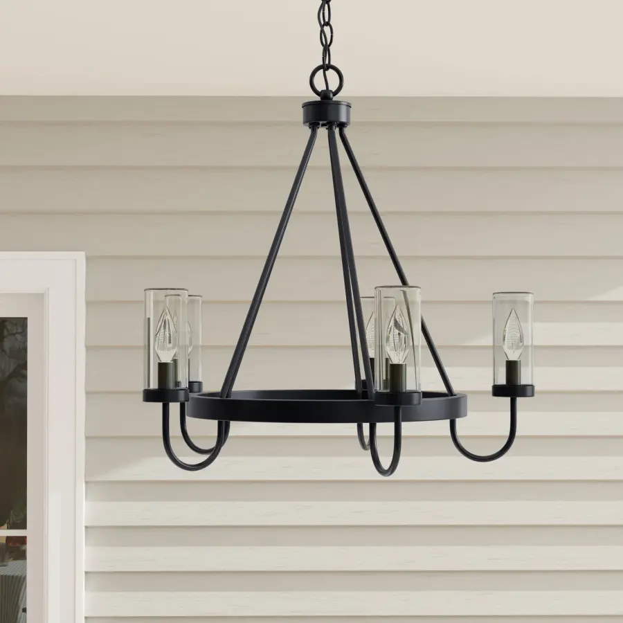Swansea 24" Round Outdoor Chandelier - Image 1