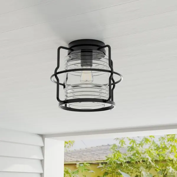 Keegan One-Light Outdoor Flush Mount - Image 1