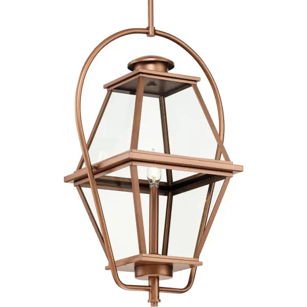 Bradshaw One-Light Clear Glass Outdoor Hanging Lantern - Image 3