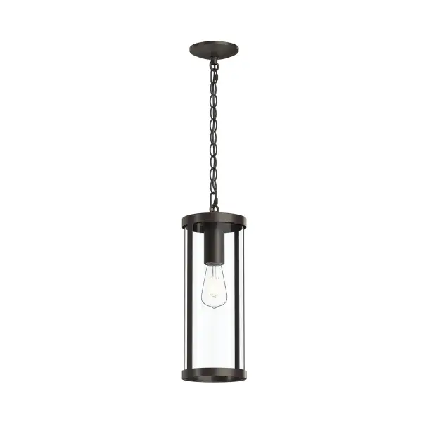 The Kagen outdoor wall light combines traditional design elements with durable outdoor construction. Its antique bronze finish provides a warm, classic aesthetic that complements various architectural styles.