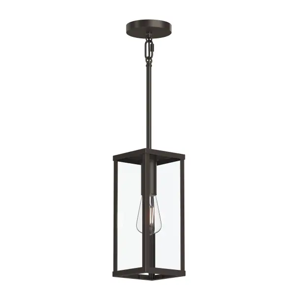 The Ryle Outdoor Wall Light combines traditional design elements with durable outdoor construction. Its antique bronze finish adds warmth and character to exterior spaces while providing reliable illumination.