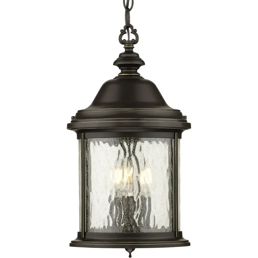 Ashmore Three-Light Outdoor Hanging Lantern - Image 1