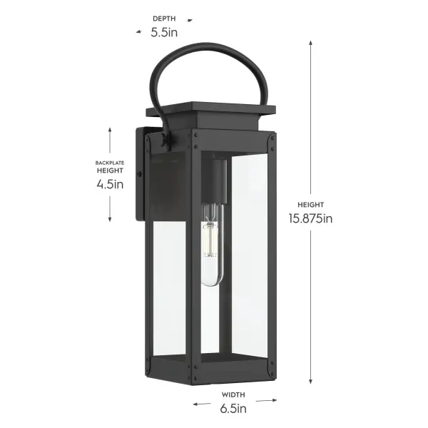Union Square One-Light Small Wall Lantern - Image 9