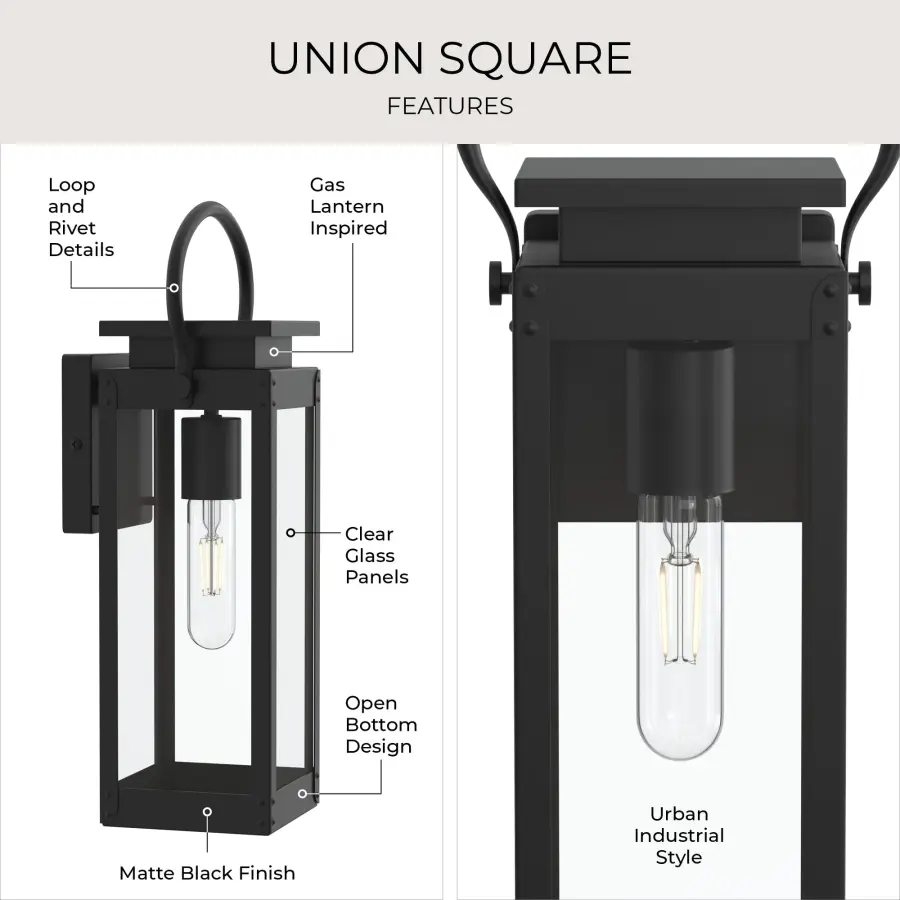 Union Square One-Light Small Wall Lantern - Image 10