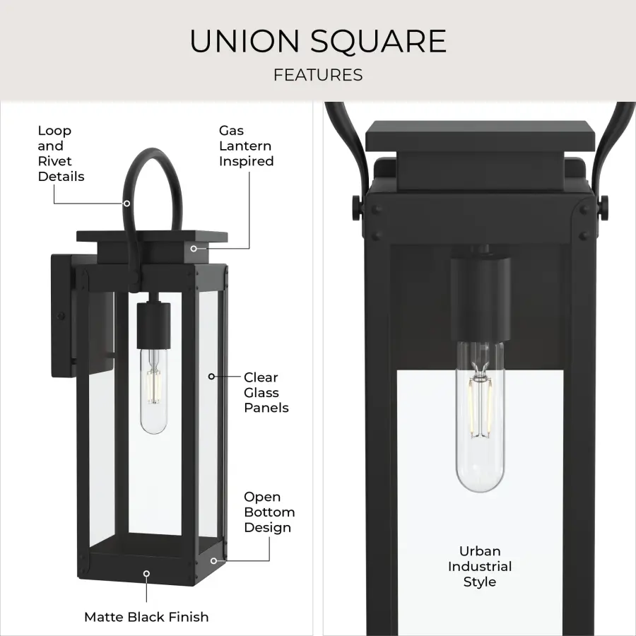 Union Square One-Light Medium Wall Lantern - Image 12