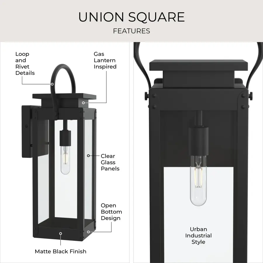 Union Square One-Light Large Wall Lantern - Image 11