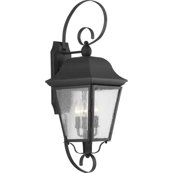 The Kiawah Large Wall Lantern combines traditional farmhouse styling with coastal-inspired design, perfect for creating welcoming outdoor ambiance. Its three-light configuration and substantial size make it ideal for larger exterior walls.
