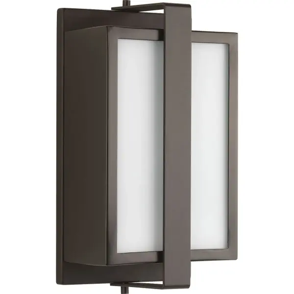 The Diverge small wall lantern brings contemporary style to outdoor spaces with its clean modern design and durable architectural bronze finish. JA8 compliant for California energy standards.