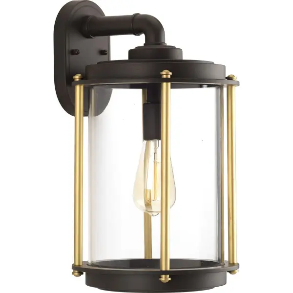 Coastal-Inspired Large Lantern with Architectural Bronze Finish