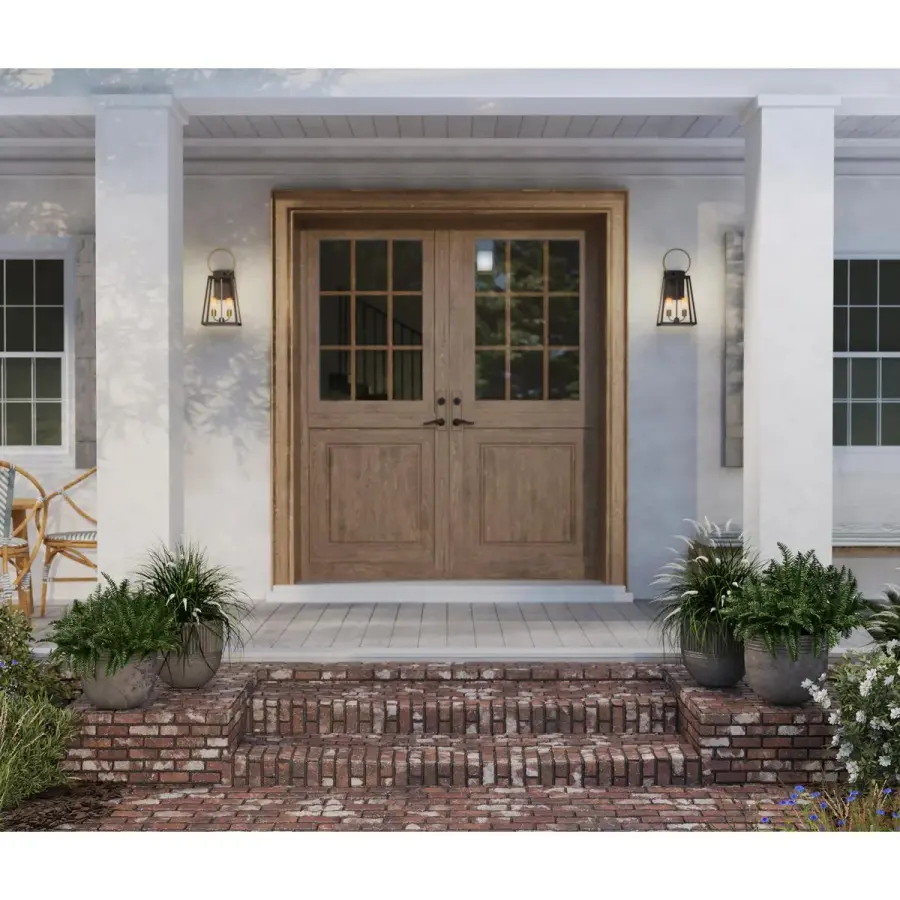 Classic Farmhouse Lantern with Coastal Charm for Outdoor Spaces - Image 2