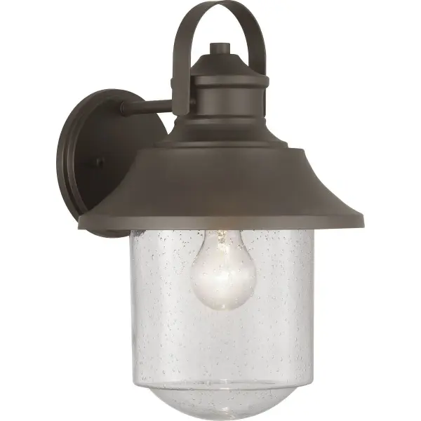 The Weldon Large Wall Lantern combines timeless farmhouse design with contemporary outdoor performance. Its architectural bronze finish and generous proportions make it ideal for welcoming entryways and spacious porches. - alternate view