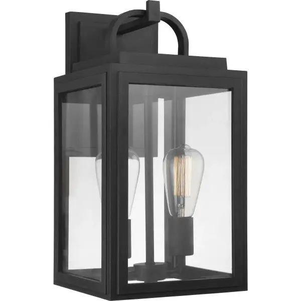 The Grandbury wall lantern combines timeless transitional design with advanced DURASHIELD coating for superior weather protection. Two-light configuration provides ample illumination for outdoor spaces with coastal-inspired styling. - alternate view