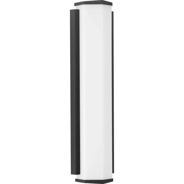 This large two-light LED outdoor sconce combines contemporary design with energy-efficient LED technology. Title 24 and JA8 compliant, it delivers reliable illumination for residential and commercial outdoor spaces. - alternate view