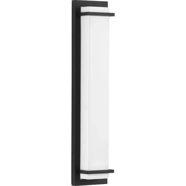 The Z-1080 LED Collection delivers contemporary outdoor lighting with integrated LED technology and Title 24/JA8 compliance. Its large-scale design and black finish create bold architectural presence for residential and commercial applications. - alternate view