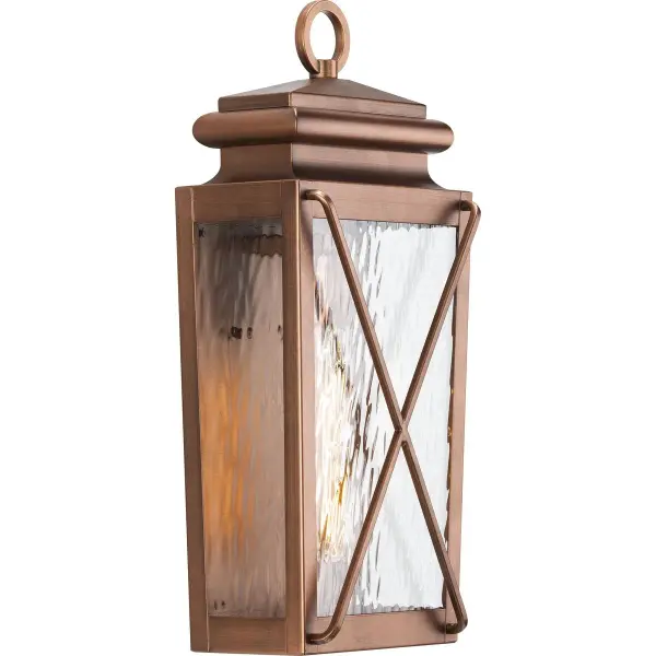 Wakeford One-Light Clear Water Glass Small Outdoor Wall Lantern - Image 1