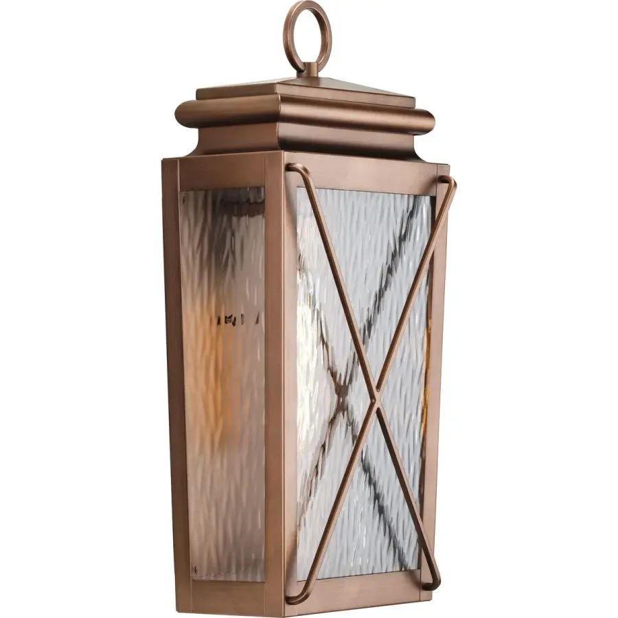 Wakeford One-Light Clear Water Glass Outdoor Wall Lantern - Image 3