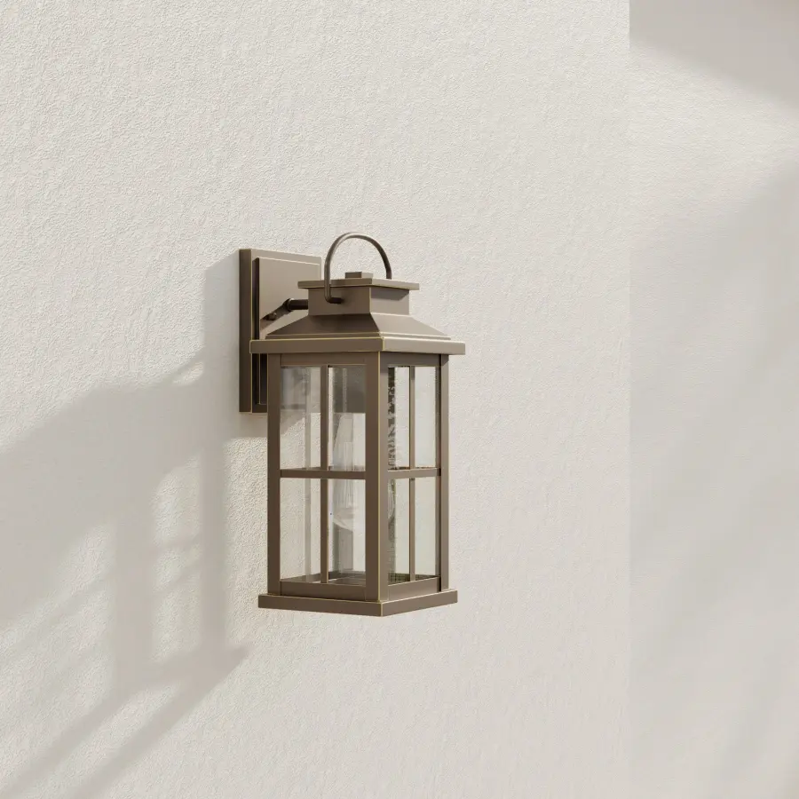 Williamston One-Light Clear Glass Outdoor Wall Lantern - Image 1