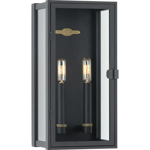 Stature Two-Light Clear Glass Outdoor Wall Lantern - Image 3