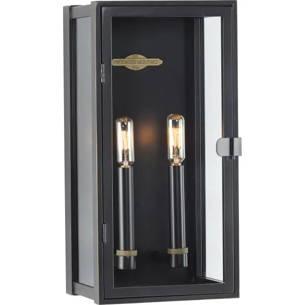 Stature Two-Light Clear Glass Outdoor Wall Lantern - Image 4