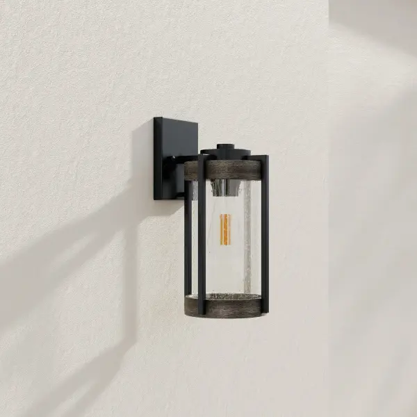Whitmire One-Light Outdoor Wall Lantern with Clear Seeded Glass - Image 1
