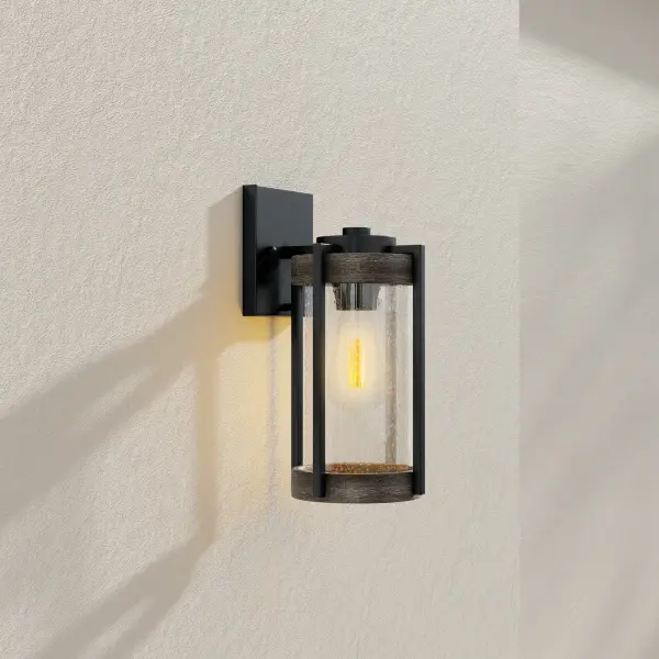 Whitmire One-Light Outdoor Wall Lantern with Clear Seeded Glass - Image 2