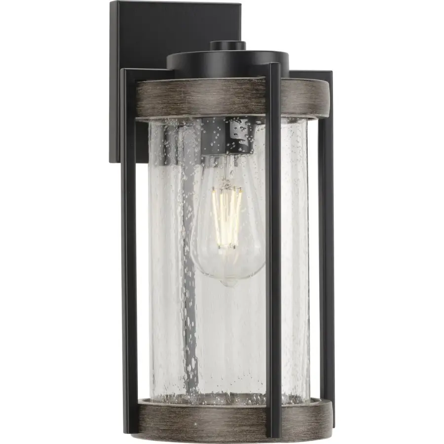 Whitmire One-Light Outdoor Wall Lantern with Clear Seeded Glass - Image 1