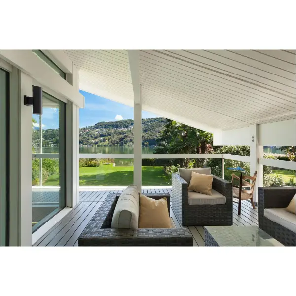 5" Outdoor Up/Down Wall Cylinder Two-Light Wall Lantern - Image 3