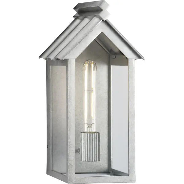 The Point Dume Dunemere combines contemporary clean lines with farmhouse charm in a weather-resistant outdoor wall lantern. Features DURASHIELD coating and California Title 20/22/JA8 compliance for energy efficiency. - alternate view