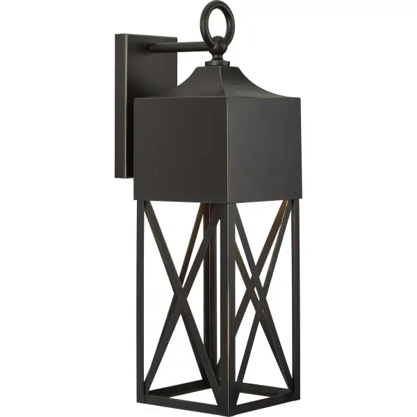 The Birkdale wall lantern combines rustic farmhouse style with modern outdoor lighting performance. Its antique bronze finish and clear glass shade create welcoming illumination for porches, patios, and entryways.