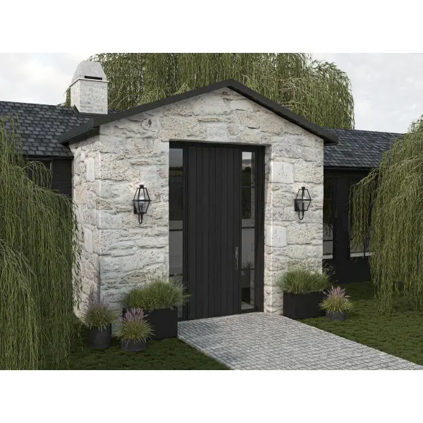 Bradshaw One-Light Clear Glass Small Outdoor Wall Lantern - Image 6