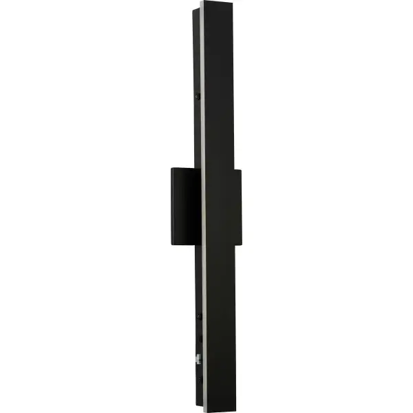 The Z-2040 LED wall light delivers contemporary style with energy-efficient LED technology in a durable matte black finish. Perfect for residential outdoor spaces, this medium-sized fixture combines modern aesthetics with practical illumination.