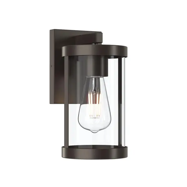 The Kagen outdoor wall light combines updated traditional styling with durable construction, perfect for enhancing exterior entryways and outdoor living spaces with warm, welcoming illumination. - alternate view