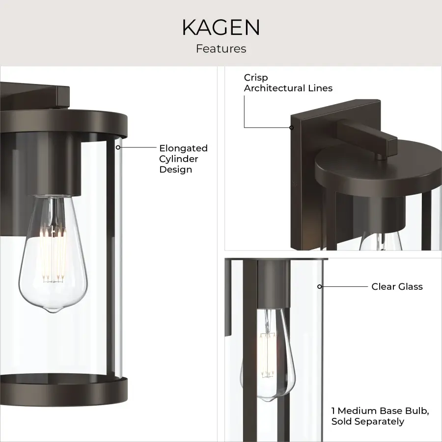 Kagen Outdoor Wall Light - Image 4
