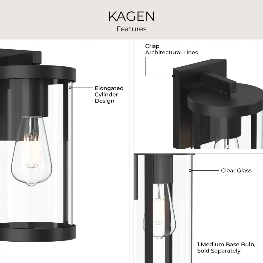 Kagen Outdoor Wall Light - Image 13