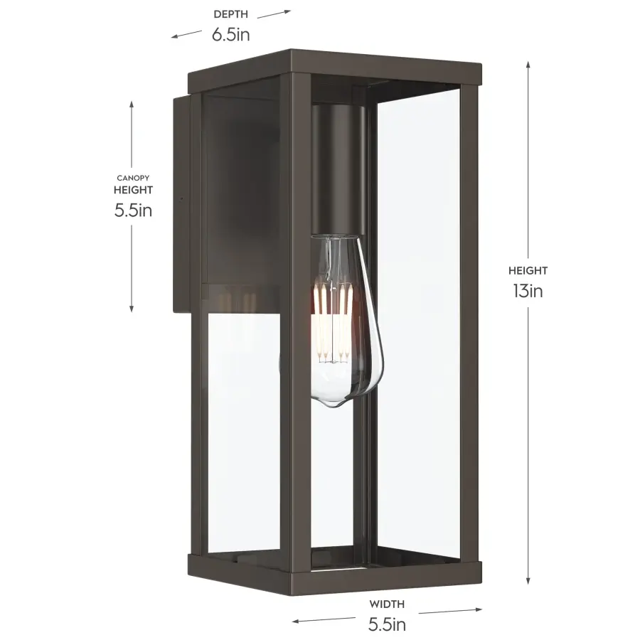 Ryle Outdoor Wall Light in Antique Bronze - Image 10