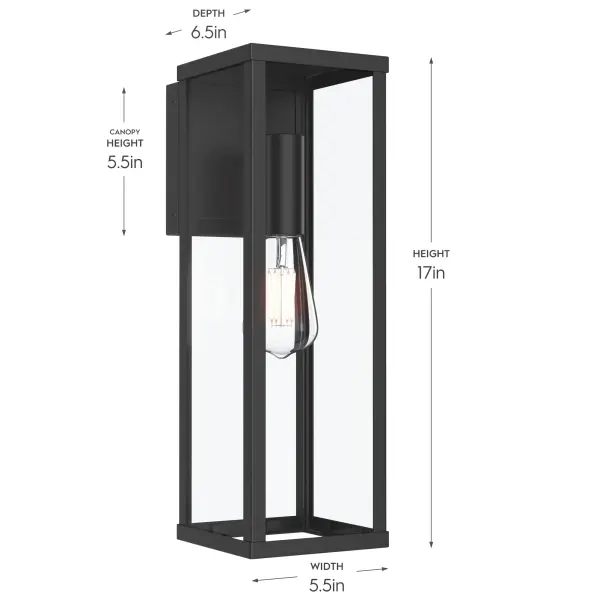 Ryle Outdoor Wall Light in Antique Bronze - Image 3