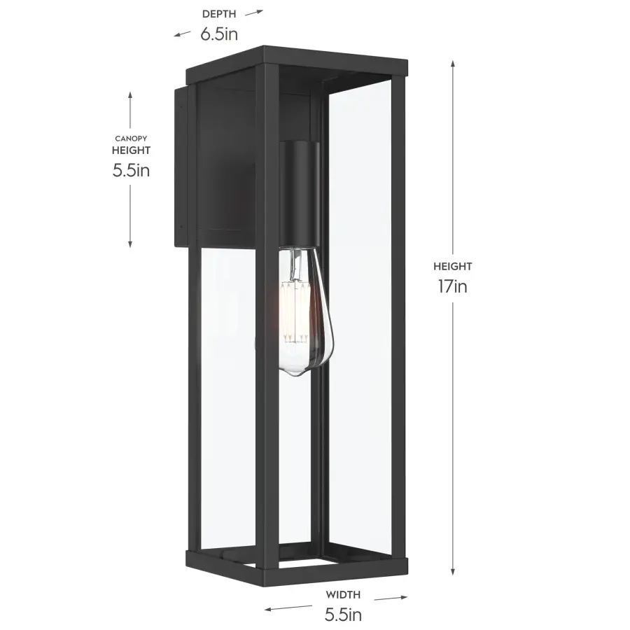 Ryle Outdoor Wall Light in Antique Bronze - Image 3