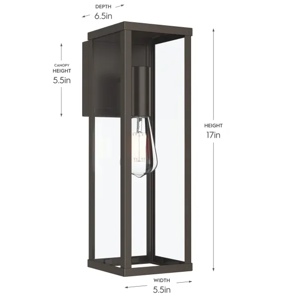 Ryle Outdoor Wall Light in Antique Bronze - Image 10