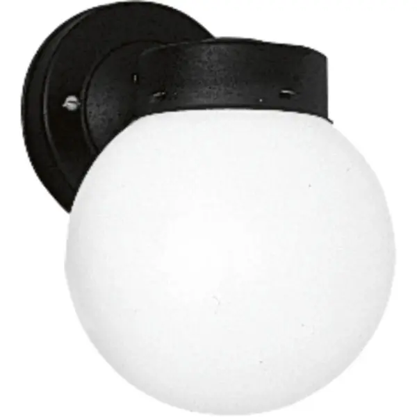 6" Glass Globe Outdoor Wall Lantern - Image 1