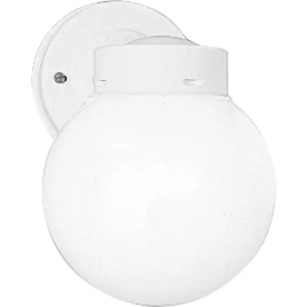 6" Glass Globe Outdoor Wall Lantern - Image 2