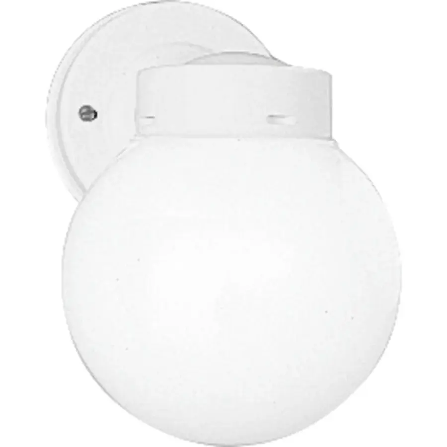 6" Glass Globe Outdoor Wall Lantern - Image 2