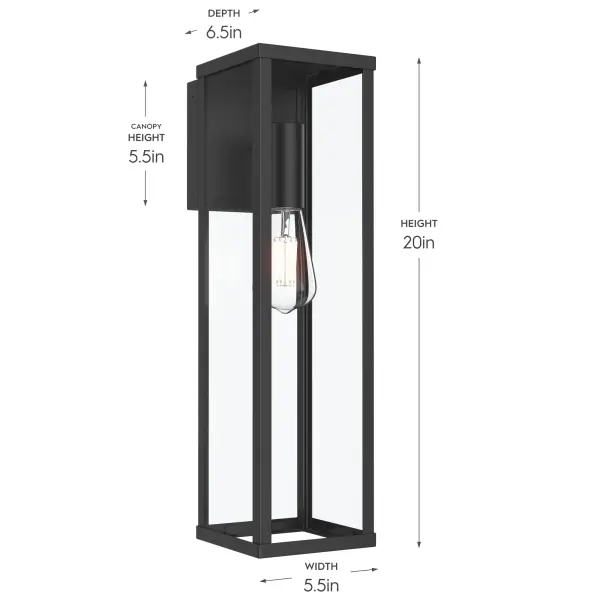 Ryle Outdoor Wall Light in Antique Bronze - Image 3