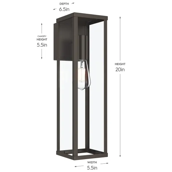 Ryle Outdoor Wall Light in Antique Bronze - Image 10