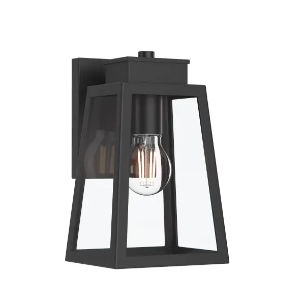 The Hedry outdoor wall light combines updated traditional styling with durable construction, perfect for enhancing exterior entryways and outdoor living spaces with warm, welcoming illumination. - alternate view
